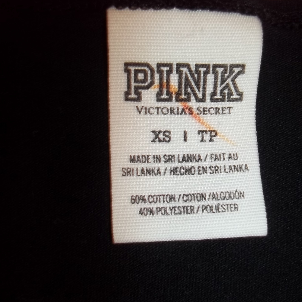 Victoria's Secret PINK Black Crop Top Size XS - Picture 6 of 6